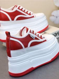 Casual Fashion Oversize Shoes with Super High Heel for Young Women Platform Sneakers with Cross Strap and Muffin Heel Design