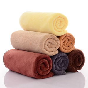 Super Absorbent Hair Salon Towel Headscarf Logo No Shedding Face Wash Home Beauty Parlor Towel Polyester Nylon Fabric Universal