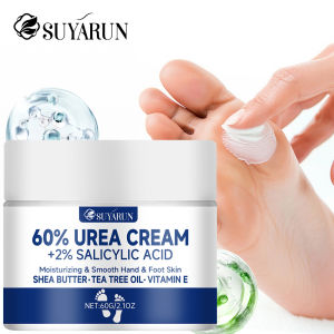 SUYARUN 60% Urea Foot Cream for Cracked Heels & Dry Skin - Intensive Moisturizing Treatment Callus Remover Diabetic Foot Care.