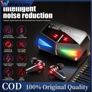 Walteriney TWS M28 Headset Bluetooth Nirkabel Headset LED Smart Display Headset Pengurang Kebisingan
