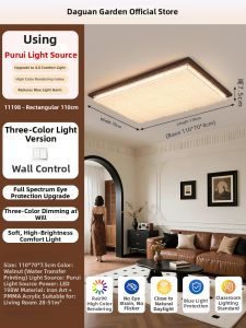 DGY | Eye-Protective Mid-Century Style Luxurious Walnut Bedroom Lamp