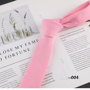 Cà Vạt Nam Chất Liệu Cotton 100% Thủ Công Cao Cấp Màu Trơn Kiểu Dáng Mảnh 6cm Màu Hồng Xanh Lá Cam Phụ Kiện Thời Trang.