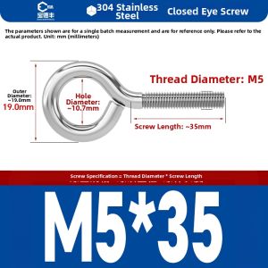 BAODEFENG | 304 Stainless Steel Eye Screw Hook