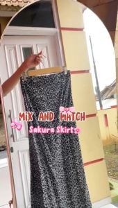 Sakura Skirt / Skirt Korea Motif / Rok kekinian Motif Bunga
