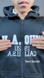 Jaket Zipper Hoodie WHO.AU CALIFORNIA 1849 Full Bordir High Quality Pull Hantag Premium Tebal / Jaket Fleece Pria Wanita Terbaru SUTAR.ID