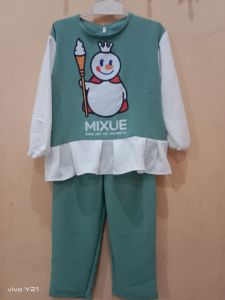 Setelan baju mixue anak  / baju mixue /Barbie anak perempuan /1-11 thn