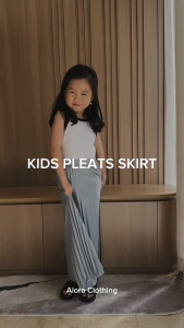 Alora | Rok Plisket Mayung Anak 120 | Rok Plisket Anak Premium | Rok Anak | Bahan Premium Adem | Rok Mayung