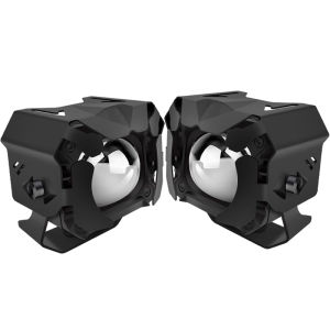 Motorcycle headlights External headlights Fog lights Electric scooters LED headlights White and yellow Large lens fog lights