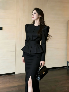 QFN | Waist Cinching Hepburn Style Suit 2PCS