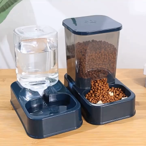 VIVIDI 1.2L/1.5L Pet Automatic Feeder Plastic Large Capacity Cat Dog Water Dispenser Feeder Set High Quality 2 Styles Pet Integrated Food Bowl