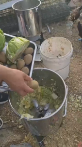 Multifunctional Vegetable Shredder  Poultry Grass Shredder  Stainless Steel 1000W Household Farming Grinder Suitable Breeding Cattle Sheep Chicken Duck