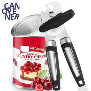 Stainless Steel Can Opener Multifunctional Manual Strong Grip Opener Side Cut Tins Bottle Opener Kitchen Gadgets
