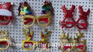 Kacamata Aksesoris Khusus Natal / Kacamata Natal / Hiasan Perlengkapan Perayaan Natal Merry Christmas