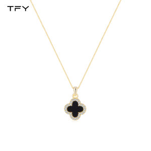 TFY | Double-sided Four-leaf Clover Necklace New Trendy Niche Design High-end Elegance