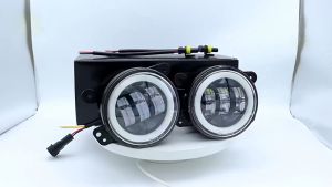 2PCS Lampu LED Foglamp Daymaker Fog lamp Angel Eyes 2 Warna Putih Kuning Foglight Projie 30 Watt