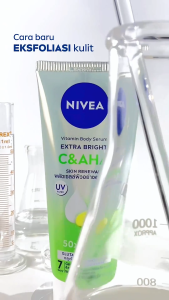 NIVEA Body Serum Extra Bright C&AHA UV Filter 170ml | Body lotion | Eksfoliasi | Gentle exfoliating
