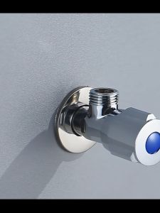 Triangle valve full copper thickness and cooling and hot faucet 304 stainless steel corner valve into two out 4 - point water valve