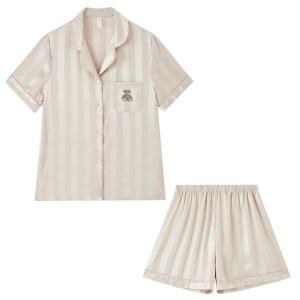 BE | Silk Summer Mens Sleepwear Set