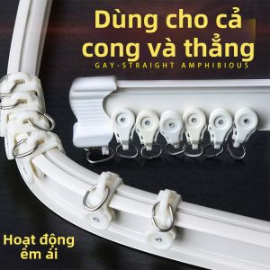 Ray Màn Cửa Nhôm Đúc Cong Yên Tĩnh