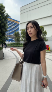 Oxwhite Women Mono Panel Cropped Tee