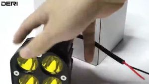 COD Manila Stock 2Pcs Set MOFOX D1 40W Yellow Laser Gun Lights LED Light for Car Waterproof Off Road Driving Fog Lights Motorcycle LED Light Pods Spot ATV Lamps Auxilliary Light Motorcycle 4000lm Mini Driving Light Driving Light for Motorcycle Fog Lamp
