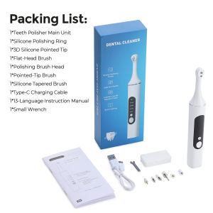 Afdeal | Multifunctional Electric Teeth Polisher Tooth Cleaning Tool Teeth Stains Cleaner Oral Care Brush for Daily Use