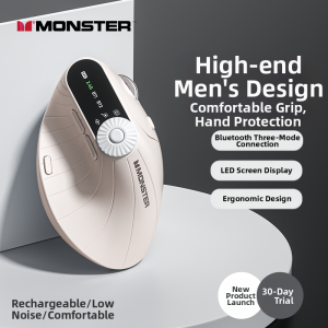 Monster | Ergonomic Vertical Wireless Bluetooth Mouse
