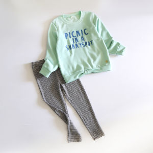 เสื้อสเวตเตอร์คอตั้งลายปักสไตล์ญี่ปุ่นสำหรับเด็กผู้หญิง เสื้อคลุมกันหนาวแบบสวมหัว ผ้าขนแกะผสมโพลีเอสเตอร์ ฤดูใบไม้ร่วง/ฤดูหนาว