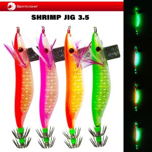 UMPAN PANCING CUMI BENTUK UDANG SIZE 3.5 SEARYOMA MENYALA POWER HOOK PREMIUM HOOK SEAWOOD