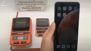 Máy in hóa đơn in tem nhiệt không dây Bluetooth di động Puty PT-50DC