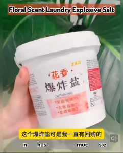 Cleaning Bunga Floral Fragrance Explosive Salt Bleach Yellow Stain Remover Whitening Fragrance