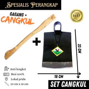 GROSIR Cangkul + Gagang SET CANGKUL – Bahan Baja Harga GROSIR