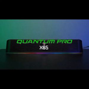 Speaker Stereo Soundbar Bluetooth 5.0 Dual Connection Aux RGB Lighting NYK QUANTUM PRO X65