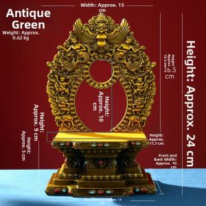 ZANGCUN | Elevated Lotus Halo Backlight Buddhist Altar
