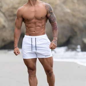 Mens Sportswear Breathable Quick Drying Bodybuilding Shorts Mens Gym Training Male Athletes Beach Shorts