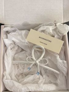 Silver Metal Butterfly Knot Blue Diamond Womens Hair Clip Stylish Sensation Shark Clamp Bun Fresh out New 2024 High End