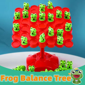 Math Toy Frog Balance Tree DIY Educational Leisure Tabletop Shape Animal Kids Interaction Parent-child Toy Game