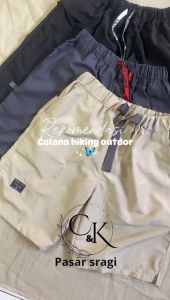 Celana Outdoor Pria Pendek Hitam Premium Olahraga Sport