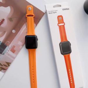 Silicone Straps For Apple Watch Band Ultra Serie 8 7 6 SE 5 4 3 2 1 45mm 41mm 44mm 40mm 42mm 38mm 49mm New Silicone Sports Men Women Bracelet Strap for smart watch strap