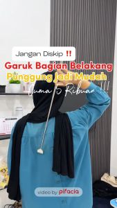 PIFACIA Alat Garukan Punggung Pijat Badan Praktis Tongkat Stainless Bisa Panjang Pendek