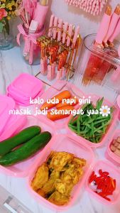 [OITA 20 PCS] CALISTA OITA SET PREMIUM TOPLES PLASTIK SET FOOD CONTAINER TEMPAT PENYIMPANAN MAKANAN DI KULKAS FOOD PREP