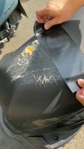 กาวหนังเทียม PVC สีดำ 5 เมตร สำหรับซ่อมโซฟาและเบาะรถยนต์ มอเตอร์ไซค์ ทนทาน กันน้ำ ใช้งานง่าย