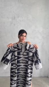 Ready Stock - Claudia Dress -  Baju Tenun Pesta