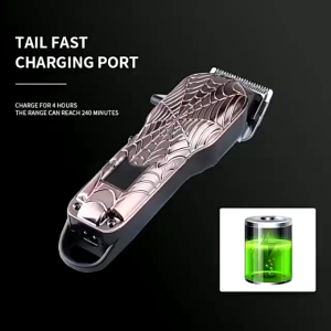 PASAR ASEMKA13 - Kemei 2616 Original Alat Cukur Rambut Clipper Detailer Trimmer KM2616 Metal Spider Perunggu Laba2