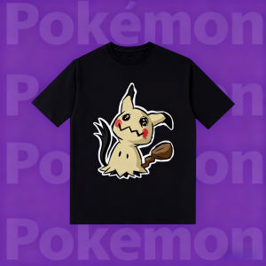 Bandai | 25 Summer Pokémon Anime Mimikyu Charizard Brand 100%Pure Cotton Printed T-shirt Men Harajuku Casual Versatile Short-sleeved Y2k