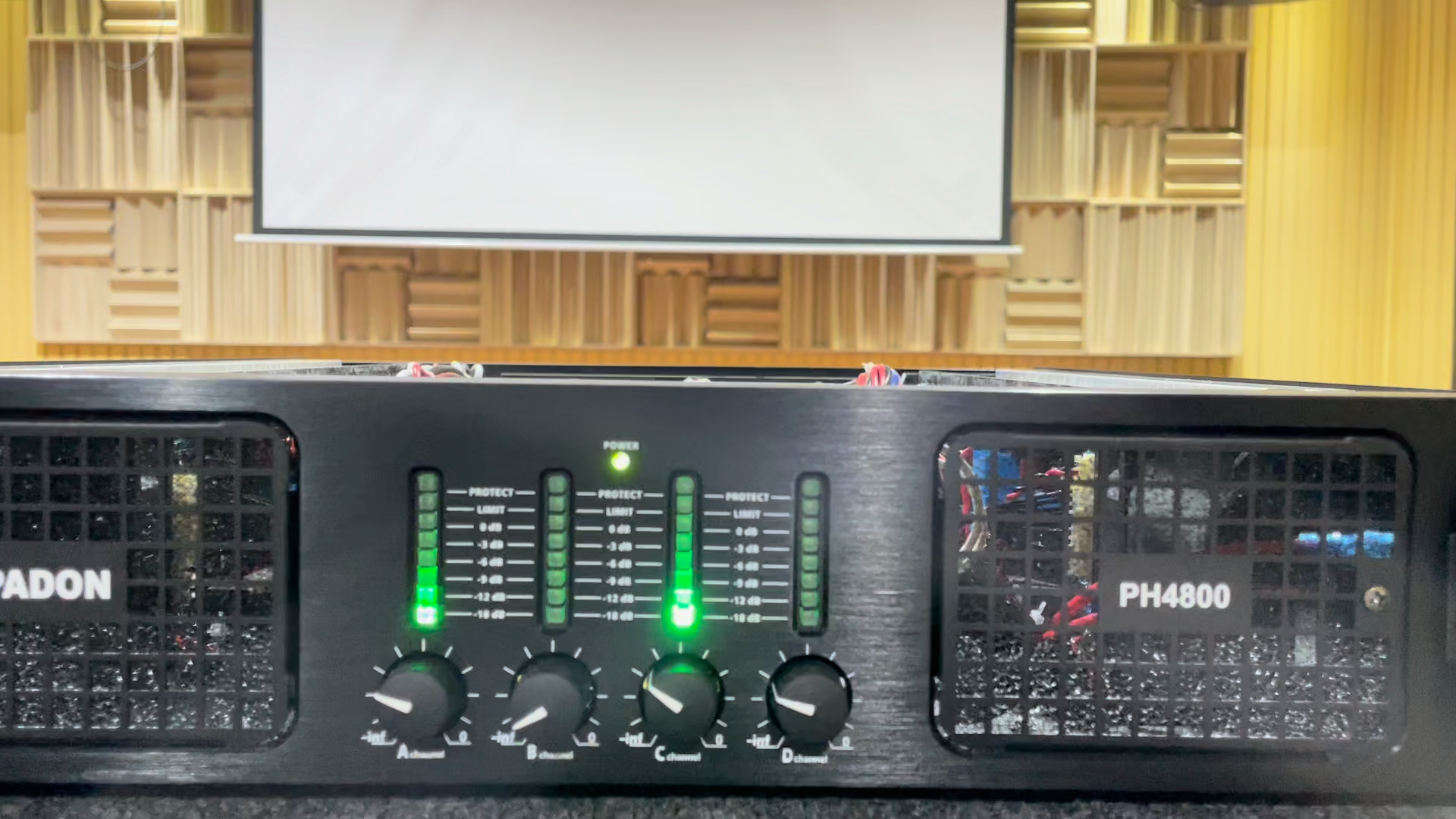 PADON PRO Professional audio amplifier 1000 watts * 4 Class H four channel amplifier stable power household and commercial use