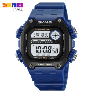 SKMEI 2126 Nam Hai Thời Gian Đồng hồ thể thao Tuổi Teen Dây đeo Silicon Báo Thức Hàng Giờ Chime Chronograph Đếm Ngược 50M Không Thấm Nước Đồng Hồ Đa Chức Năng 2 Múi Giờ Skmei 2126 - Lazada