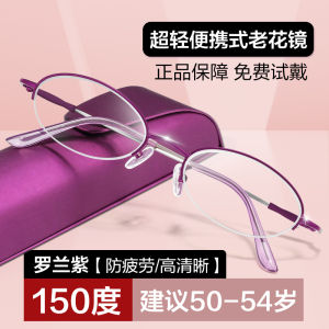 Ultra-Light Portable Reading Glasses for Women High Definition Blue Light Blocking Fashionable Brand Senior Store Front