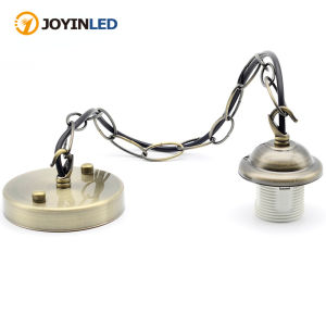 JOYINLED Vintage E27 Lamp Base Pendant Lamp Holder Rose Chain Bulb Socket for Ceiling Hanging Lamp Chandelier Lighting DIY