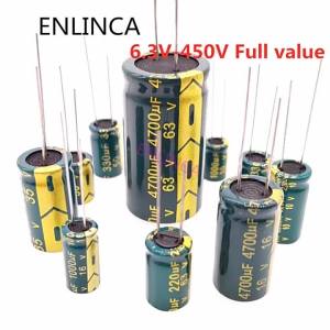 High Frequency Electrolytic Capacitor 16V 25V 35V 50V 63V 100V 400V 100UF 220UF 330UF 470UF 680UF 1000UF 2200UF Tolerance 20%